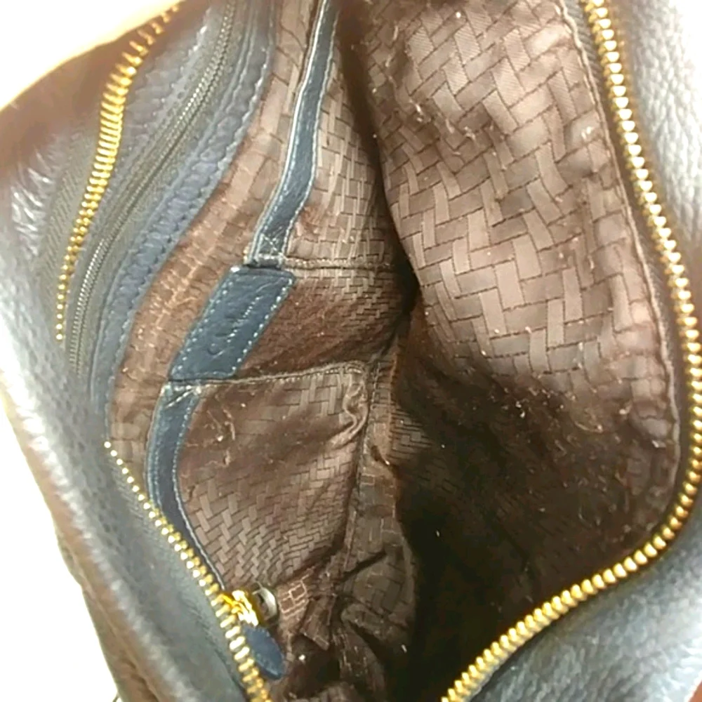Cole Haan Black Leather Hobo Bag